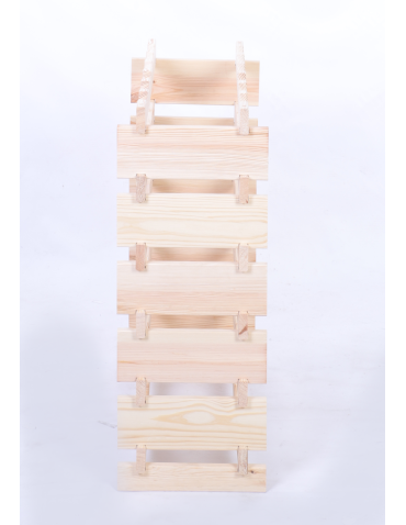 Modułowe stojaki do butelek RW11 - Stojak na butelki regał modułowy na wino 6x6 but BUDUJ JAK KLOCKI ECO - produkt 5