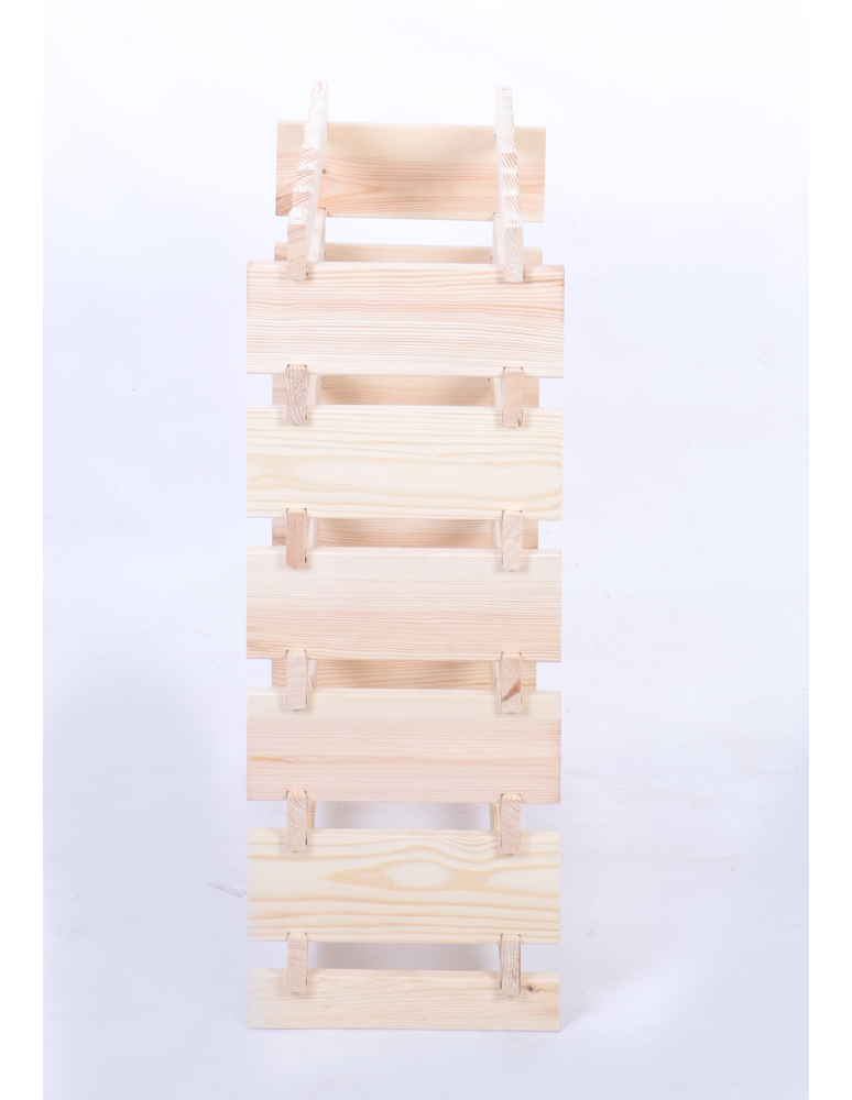 Modułowe stojaki do butelek RW11 - Stojak na butelki regał modułowy na wino 6x6 but BUDUJ JAK KLOCKI ECO - produkt b2b.wamar.biz 5