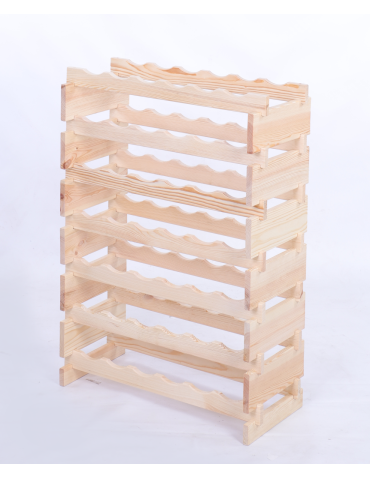 Modułowe stojaki do butelek RW11 - Stojak na butelki regał modułowy na wino 7x6 but BUDUJ JAK KLOCKI ECO - produkt 3