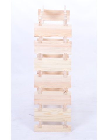 Modułowe stojaki do butelek RW11 - Stojak na butelki regał modułowy na wino 7x6 but BUDUJ JAK KLOCKI ECO - produkt 5