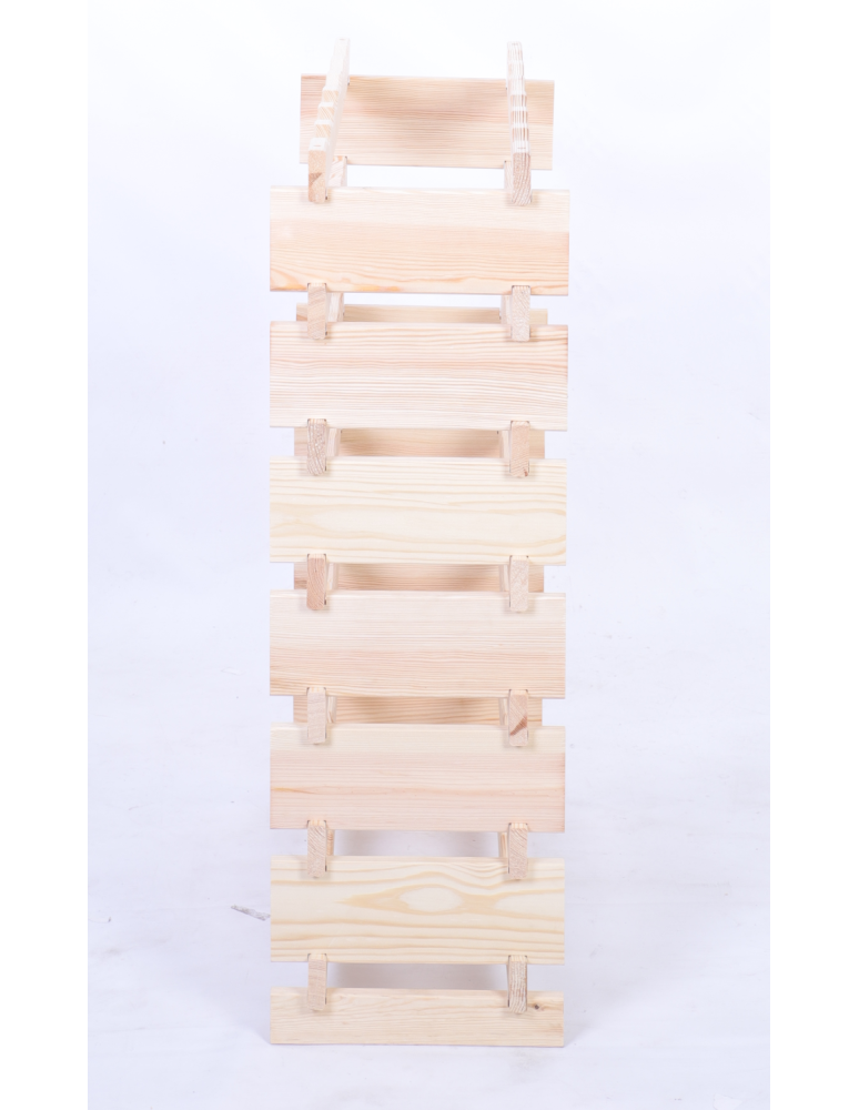 Modułowe stojaki do butelek RW11 - Stojak na butelki regał modułowy na wino 7x6 but BUDUJ JAK KLOCKI ECO - produkt b2b.wamar.biz 5