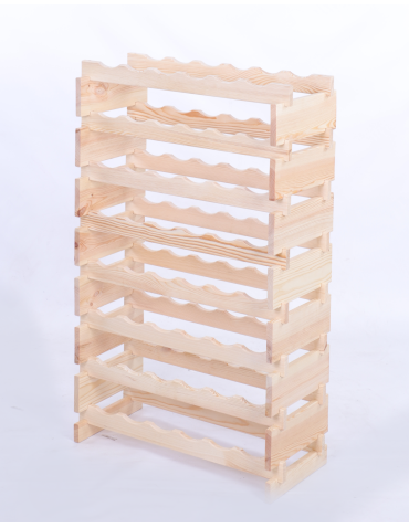 Modułowe stojaki do butelek RW11 - Stojak na butelki regał modułowy na wino 8x6 but POLSKI EKO BEZ NARZĘDZI - product 3