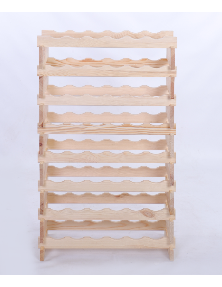 Modułowe stojaki do butelek RW11 - Stojak na butelki regał modułowy na wino 8x6 but POLSKI EKO BEZ NARZĘDZI - product b2b.wamar.biz 4