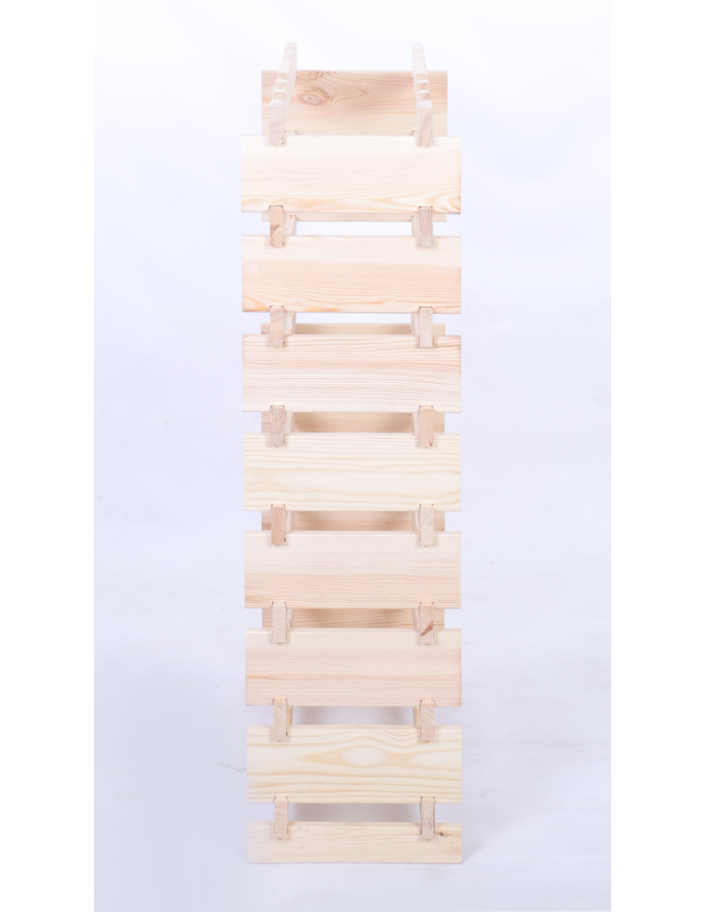 Modułowe stojaki do butelek RW11 - Stojak na butelki regał modułowy na wino 8x6 but POLSKI EKO BEZ NARZĘDZI - product b2b.wamar.biz 5