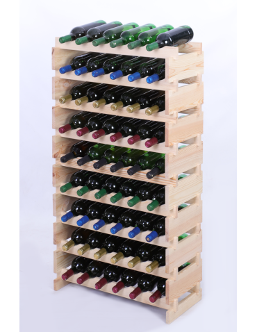 Stojak na butelki regał modułowy na wino 9x6 but POLSKI EKO BEZ NARZĘDZI - produkt 2