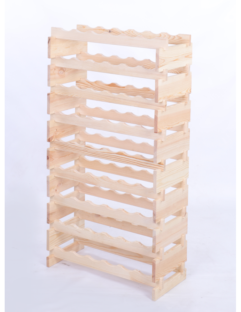 Modułowe stojaki do butelek RW11 - Stojak na butelki regał modułowy na wino 9x6 but POLSKI EKO BEZ NARZĘDZI - produkt b2b.wamar.biz 3