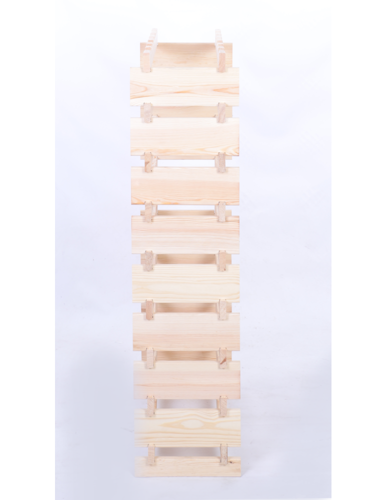 Modułowe stojaki do butelek RW11 - Stojak na butelki regał modułowy na wino 9x6 but POLSKI EKO BEZ NARZĘDZI - produkt b2b.wamar.biz 5