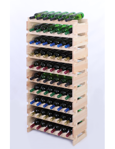 Stojak na butelki regał modułowy na wino 10x6 but DUŻY MONTAŻ BEZ NARZĘDZI - produkt 2