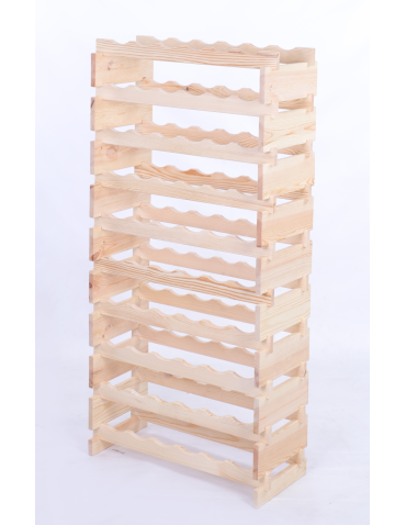 Modułowe stojaki do butelek RW11 - Stojak na butelki regał modułowy na wino 10x6 but DUŻY MONTAŻ BEZ NARZĘDZI - produkt 3