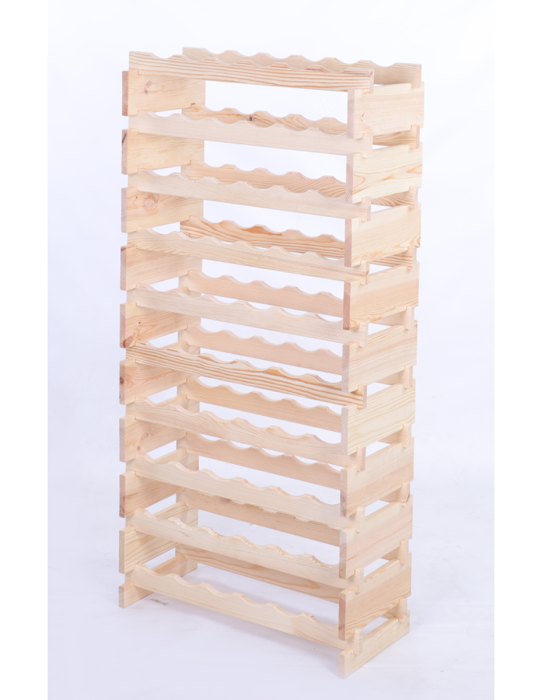 Modułowe stojaki do butelek RW11 - Stojak na butelki regał modułowy na wino 10x6 but DUŻY MONTAŻ BEZ NARZĘDZI - produkt b2b.wamar.biz 3