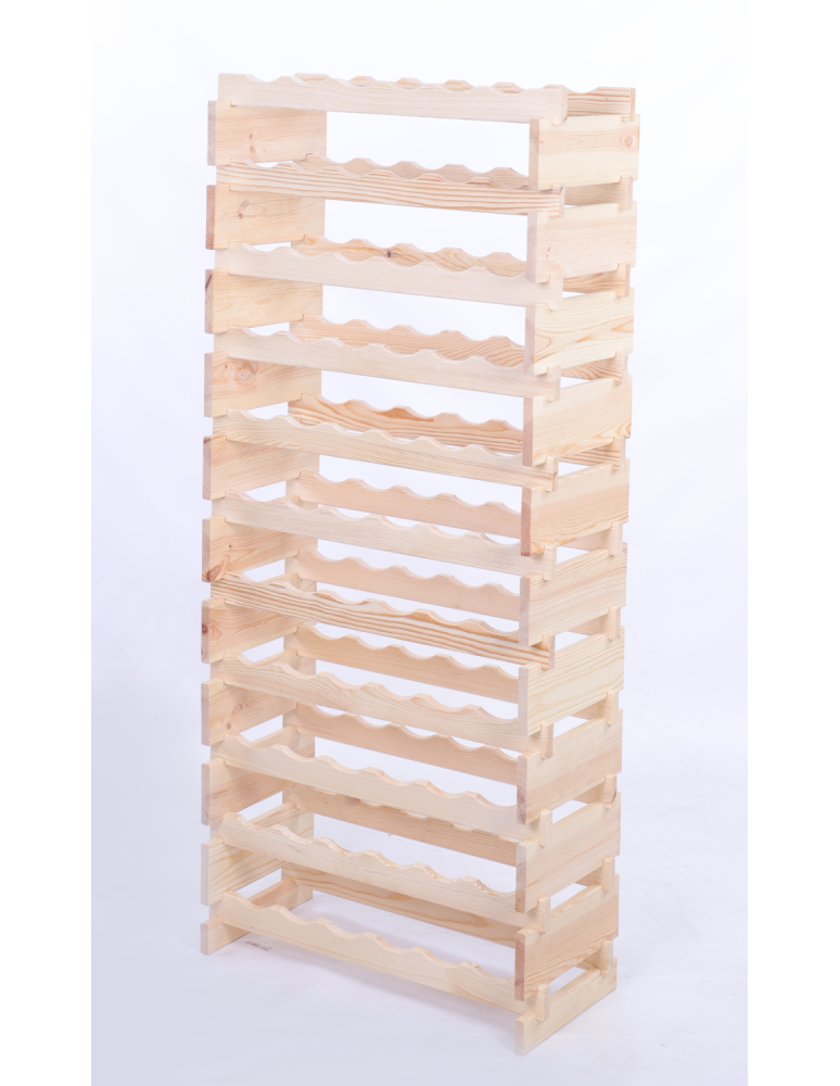 Modułowe stojaki do butelek RW11 - Stojak na butelki regał modułowy na wino 11x6 but DUŻY MONTAŻ BEZ NARZĘDZI - product b2b.wamar.biz 3