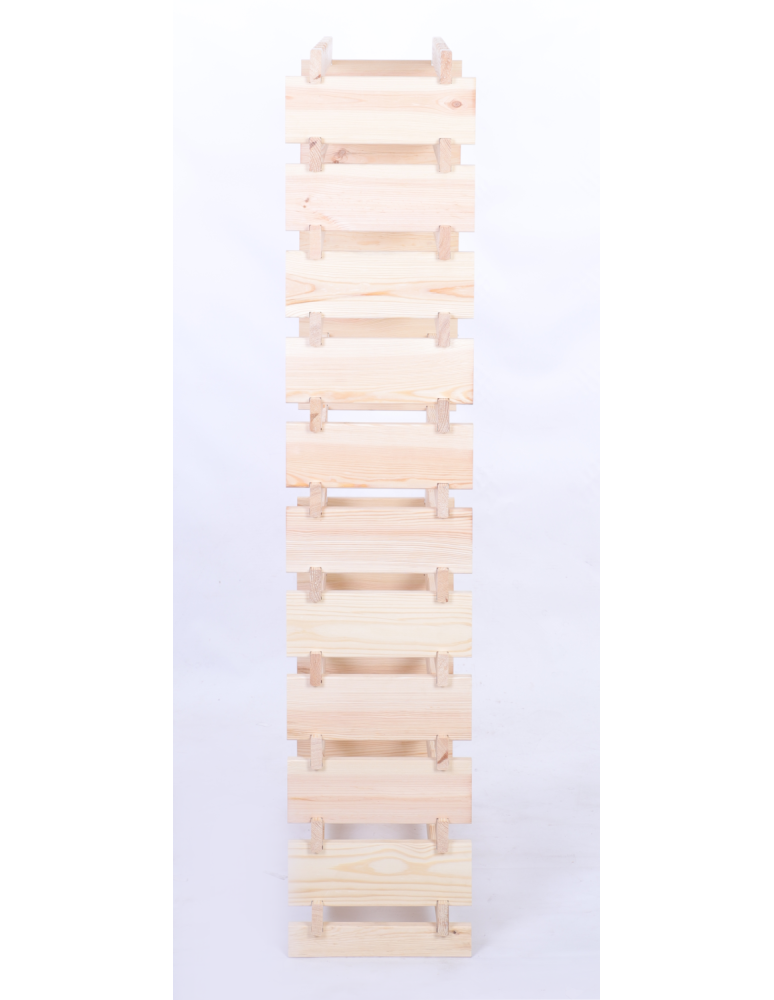 Modułowe stojaki do butelek RW11 - Stojak na butelki regał modułowy na wino 11x6 but DUŻY MONTAŻ BEZ NARZĘDZI - product b2b.wamar.biz 5