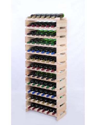 Stojak na butelki regał modułowy na wino 12x6 but DUŻY MONTAŻ BEZ NARZĘDZI - product 2