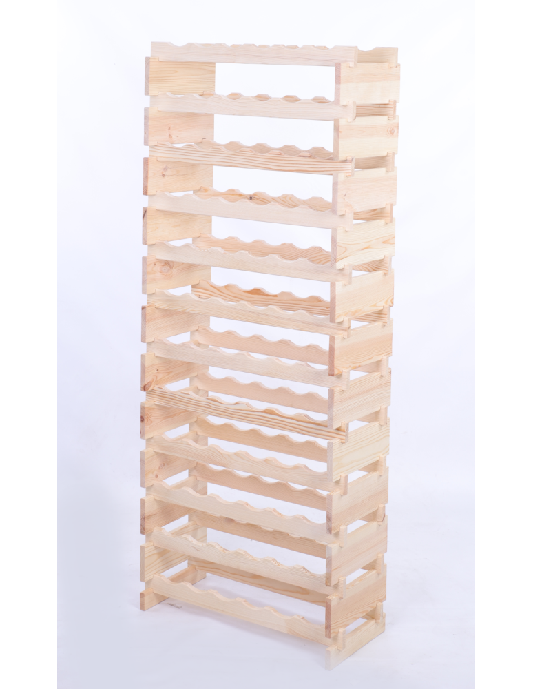 Modułowe stojaki do butelek RW11 - Stojak na butelki regał modułowy na wino 12x6 but DUŻY MONTAŻ BEZ NARZĘDZI - product b2b.wamar.biz 3