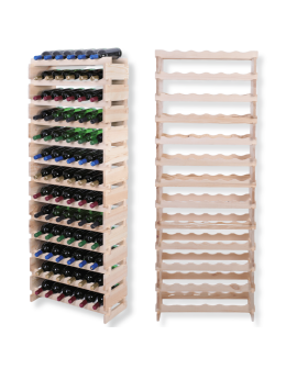 Stojak na butelki regał modułowy na wino 13x6 but POLSKI EKO BEZ NARZĘDZI