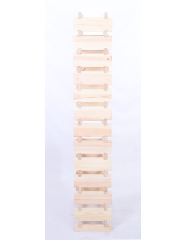 Modułowe stojaki do butelek RW11 - Stojak na butelki regał modułowy na wino 13x6 but POLSKI EKO BEZ NARZĘDZI - produkt 5