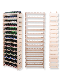 Stojak na butelki regał modułowy na wino 14x6 but POLSKI EKO BEZ NARZĘDZI