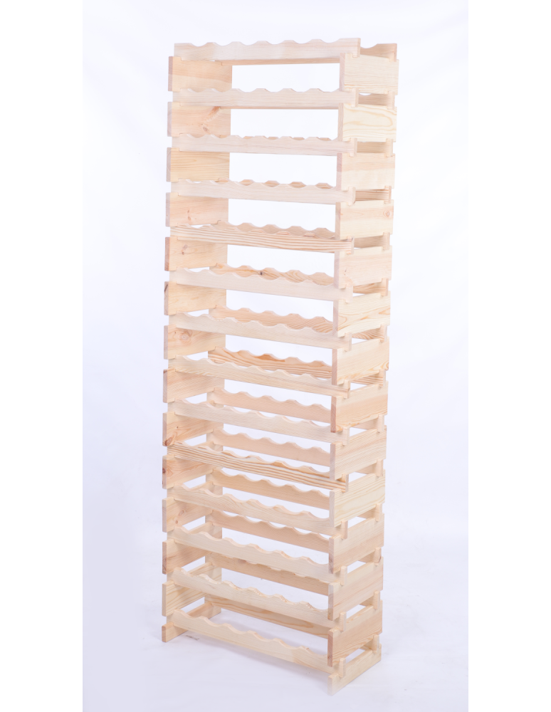 Modułowe stojaki do butelek RW11 - Stojak na butelki regał modułowy na wino 14x6 but POLSKI EKO BEZ NARZĘDZI - produkt b2b.wamar.biz 3