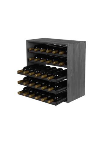 Skrzynkowe regały RW61 - Regał na wino stojak na wino szafka na butelki 30 butelek WYSUWANE LEŻNIE - product 18