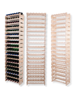 Stojak na butelki regał modułowy na wino 18x6 but WYSOKI BEZ NARZĘDZI