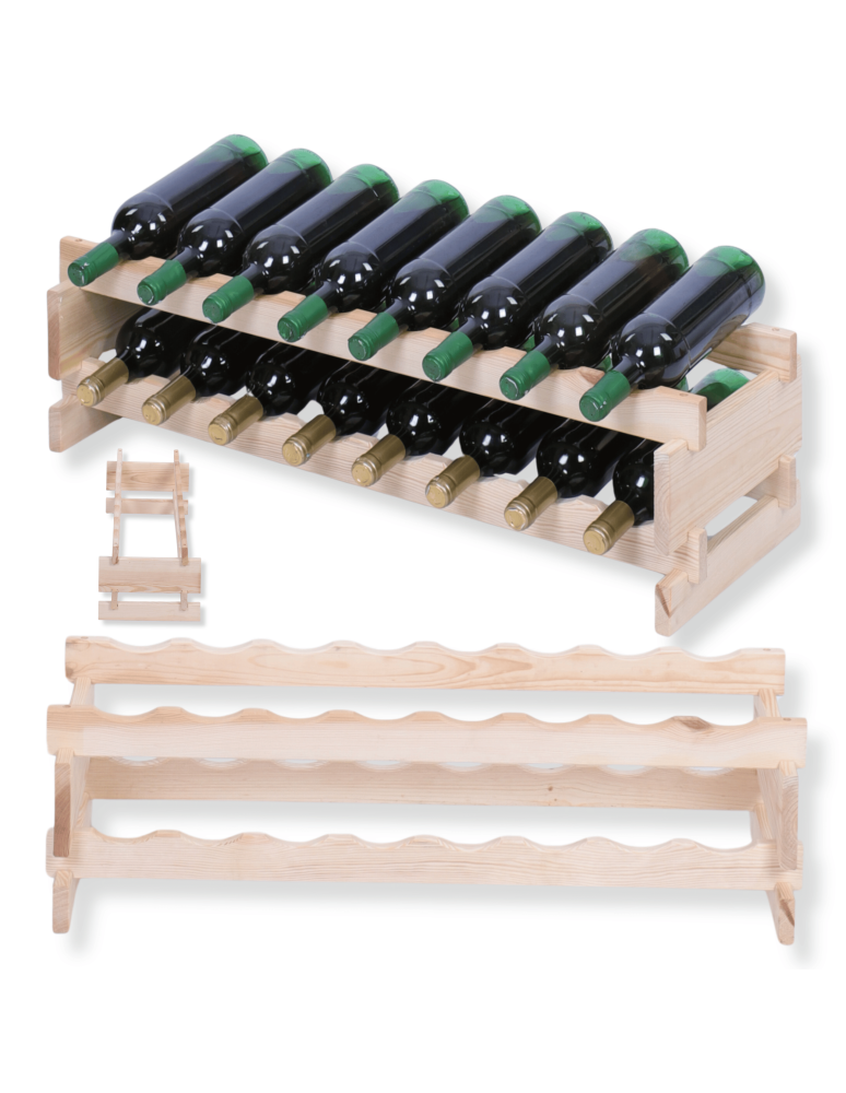 Modułowe stojaki do butelek RW11 - Stojak na wino regał modułowy na butelki 2x8 but WSZYSTKIE TYPY BUTELEK - product b2b.wamar.biz 1