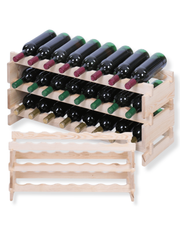 Stojak na wino regał modułowy na butelki 3x8 but WSZYSTKIE TYPY BUTELEK
