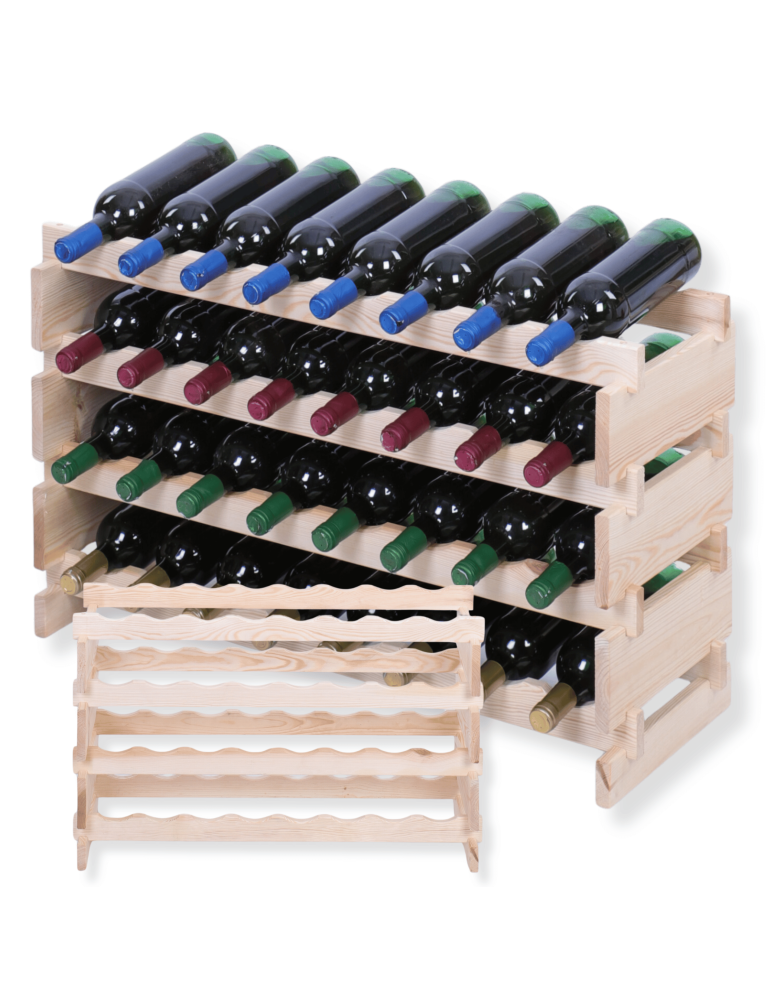 Modułowe stojaki do butelek RW11 - Stojak na wino regał modułowy na butelki 4x8 but WSZYSTKIE TYPY BUTELEK - product b2b.wamar.biz 1