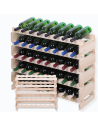 Stojak na wino regał modułowy na butelki 5x8 but BUDUJ JAK KLOCKI
