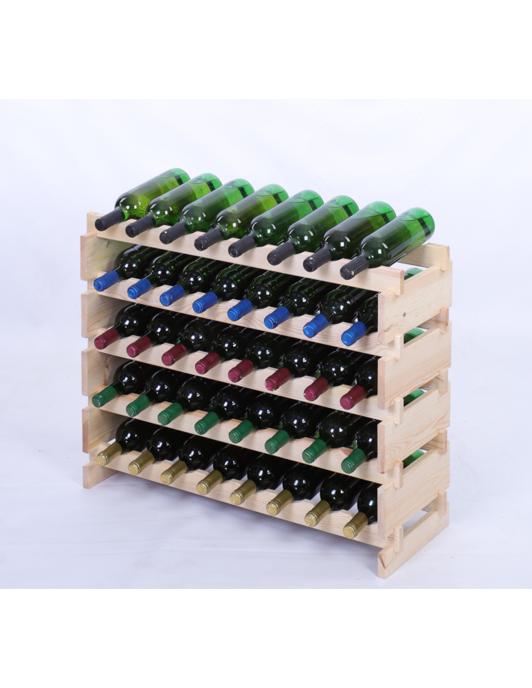 Modułowe stojaki do butelek RW11 - Stojak na wino regał modułowy na butelki 5x8 but BUDUJ JAK KLOCKI - product b2b.wamar.biz 2