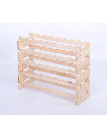 Modułowe stojaki do butelek RW11 - Stojak na wino regał modułowy na butelki 5x8 but BUDUJ JAK KLOCKI - product 3