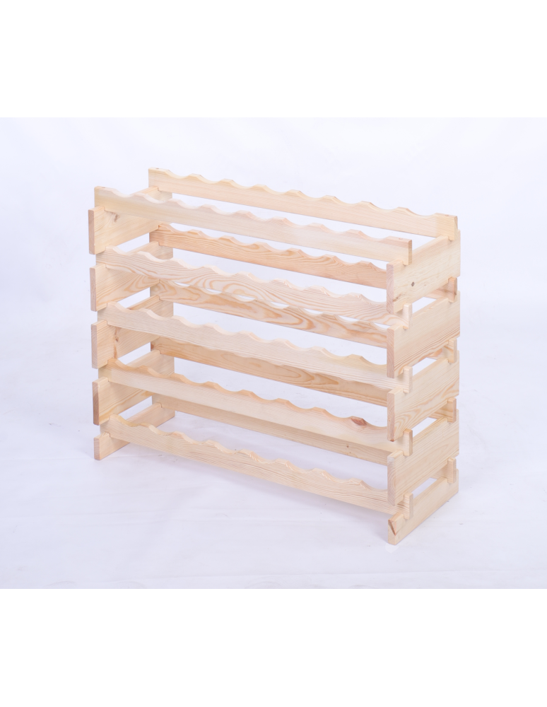 Modułowe stojaki do butelek RW11 - Stojak na wino regał modułowy na butelki 5x8 but BUDUJ JAK KLOCKI - product b2b.wamar.biz 3