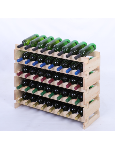 Stojak na wino regał modułowy na butelki 6x8 but BUDUJ JAK KLOCKI EKO - produkt 2