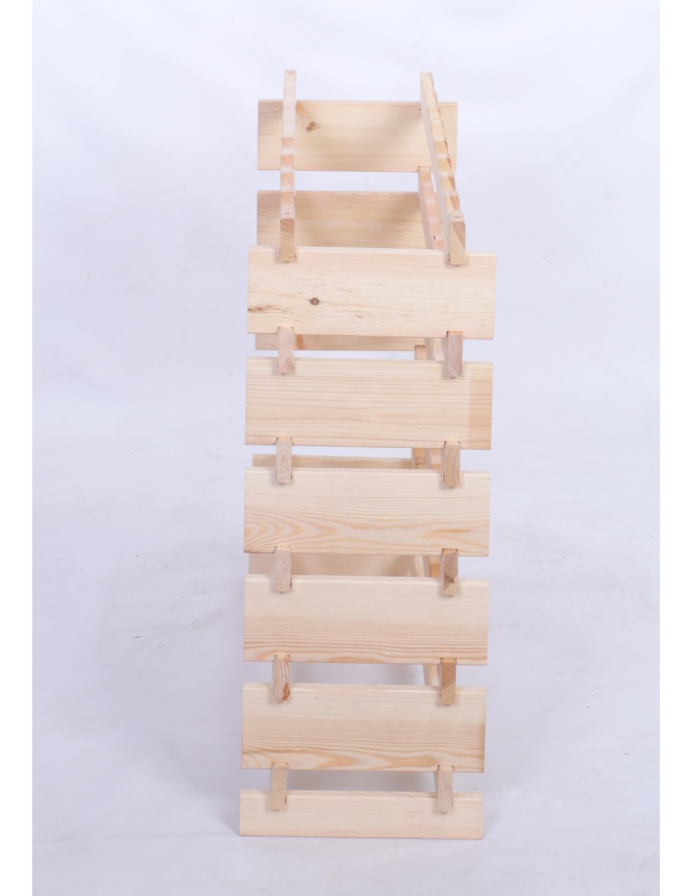 Modułowe stojaki do butelek RW11 - Stojak na wino regał modułowy na butelki 6x8 but BUDUJ JAK KLOCKI EKO - product b2b.wamar.biz 5