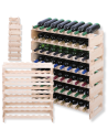 Stojak na wino regał modułowy na butelki 7x8 but BUDUJ JAK KLOCKI EKO