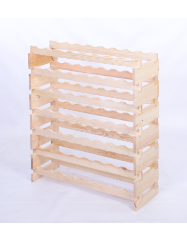 Modułowe stojaki do butelek RW11 - Stojak na wino regał modułowy na butelki 7x8 but BUDUJ JAK KLOCKI EKO - product 3