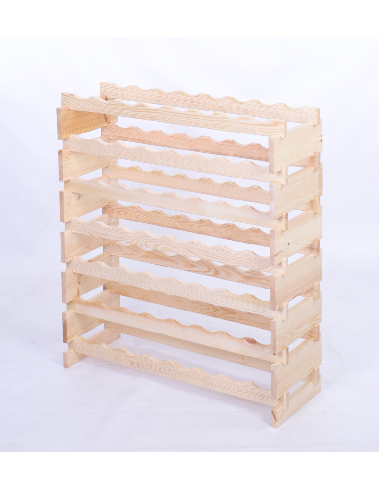 Modułowe stojaki do butelek RW11 - Stojak na wino regał modułowy na butelki 7x8 but BUDUJ JAK KLOCKI EKO - product b2b.wamar.biz 3