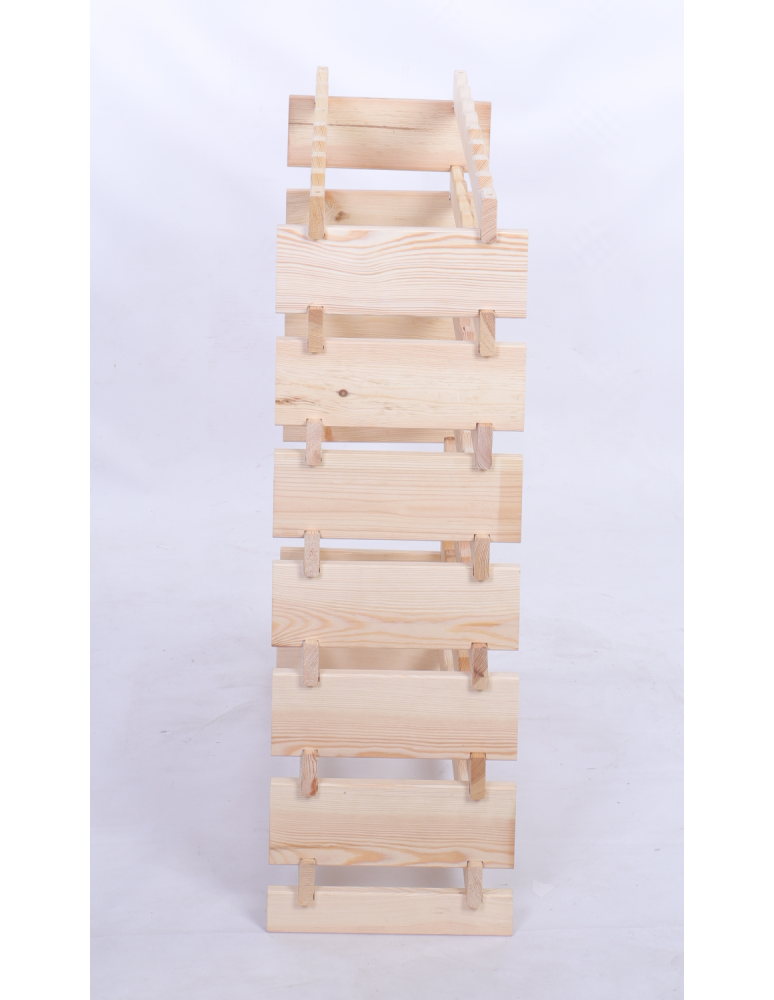 Modułowe stojaki do butelek RW11 - Stojak na wino regał modułowy na butelki 7x8 but BUDUJ JAK KLOCKI EKO - product b2b.wamar.biz 5