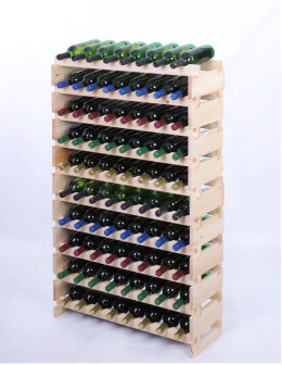 Stojak na wino regał modułowy na butelki 10x8 but DUŻY MONTAŻ BEZ NARZĘDZI - product 2