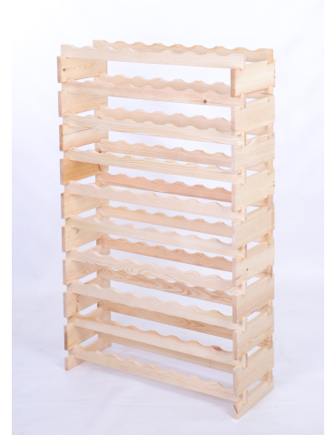 Modułowe stojaki do butelek RW11 - Stojak na wino regał modułowy na butelki 10x8 but DUŻY MONTAŻ BEZ NARZĘDZI - produkt 3