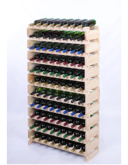 Stojak na wino regał modułowy na butelki 11x8 but DUŻY MONTAŻ BEZ NARZĘDZI - product 2