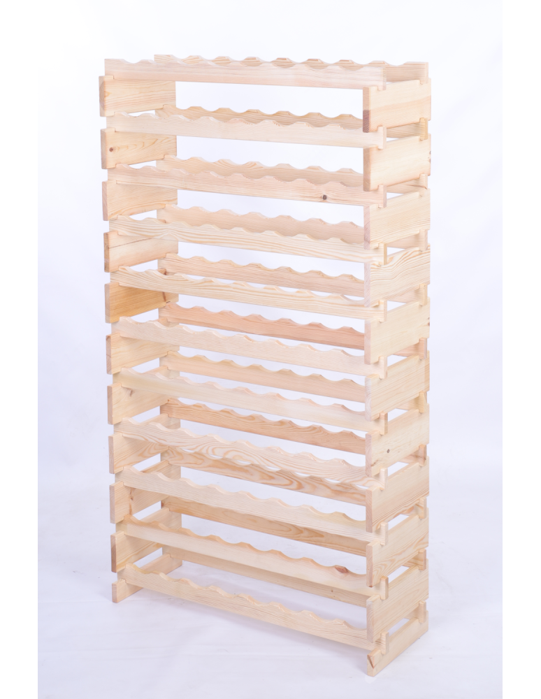 Modułowe stojaki do butelek RW11 - Stojak na wino regał modułowy na butelki 11x8 but DUŻY MONTAŻ BEZ NARZĘDZI - produkt b2b.wamar.biz 3