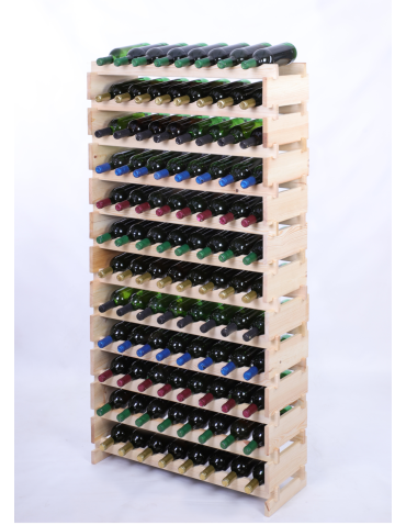 Stojak na wino regał modułowy na butelki 12x8 but DUŻY MONTAŻ BEZ NARZĘDZI - produkt 2