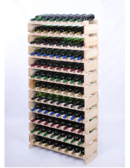 Stojak na wino regał modułowy na butelki 12x8 but DUŻY MONTAŻ BEZ NARZĘDZI - product 2