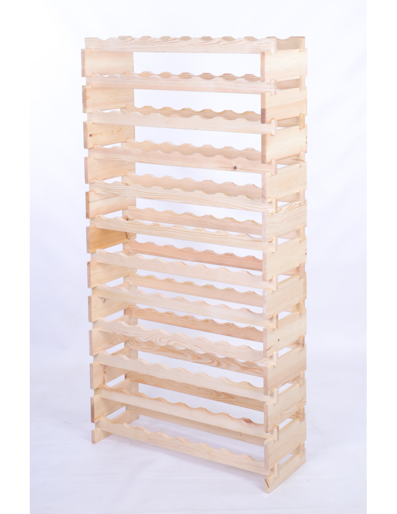 Modułowe stojaki do butelek RW11 - Stojak na wino regał modułowy na butelki 12x8 but DUŻY MONTAŻ BEZ NARZĘDZI - produkt b2b.wamar.biz 3