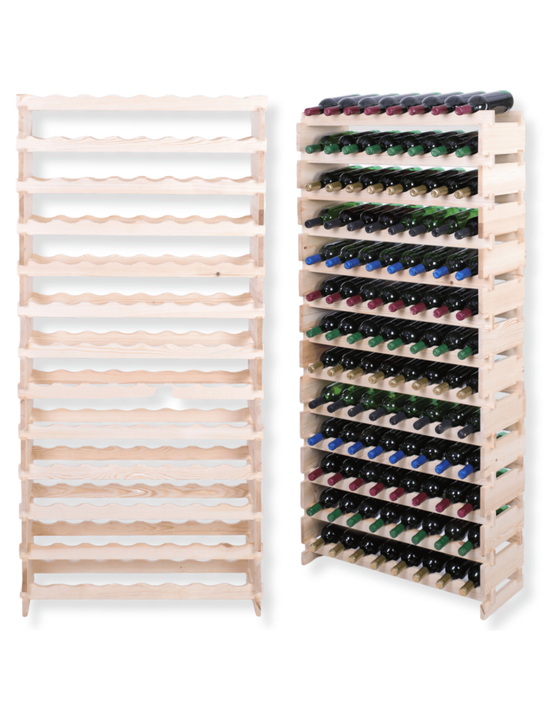 Modułowe stojaki do butelek RW11 - Stojak na wino regał modułowy na butelki 13x8 but WSZYSTKIE TYPY BUTELEK - product b2b.wamar.biz 1