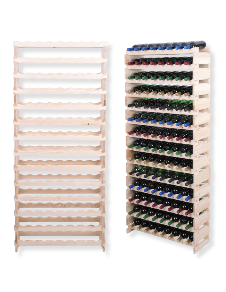 Modułowe stojaki do butelek RW11 - Stojak na wino regał modułowy na butelki 14x8 but WSZYSTKIE TYPY BUTELEK - product b2b.wamar.biz 1