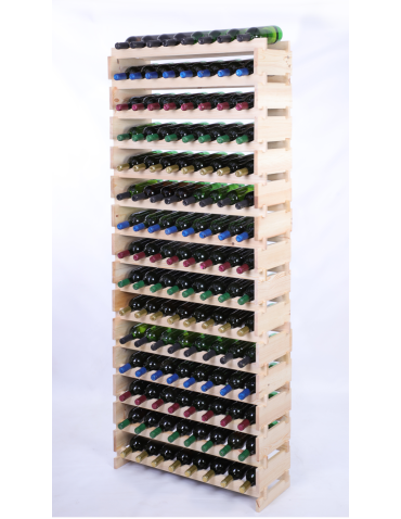 Stojak na wino regał modułowy na butelki 15x8 but WYSOKI BEZ NARZĘDZI - produkt 2