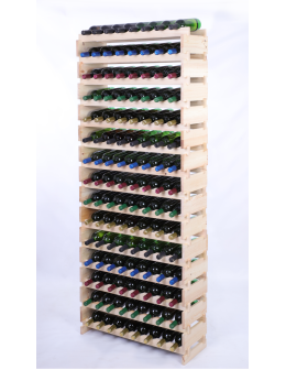 Stojak na wino regał modułowy na butelki 15x8 but WYSOKI BEZ NARZĘDZI - product 2