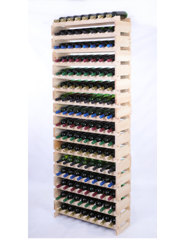 Stojak na wino regał modułowy na butelki 16x8 but WYSOKI BEZ NARZĘDZI - produkt 2