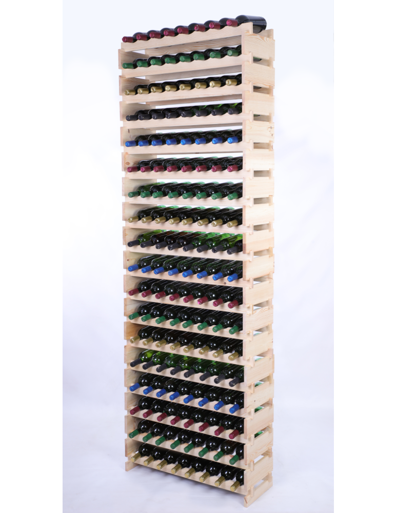 Modułowe stojaki do butelek RW11 - Stojak na wino regał modułowy na butelki 18x8 but WYSOKI BEZ NARZĘDZI - produkt b2b.wamar.biz 2